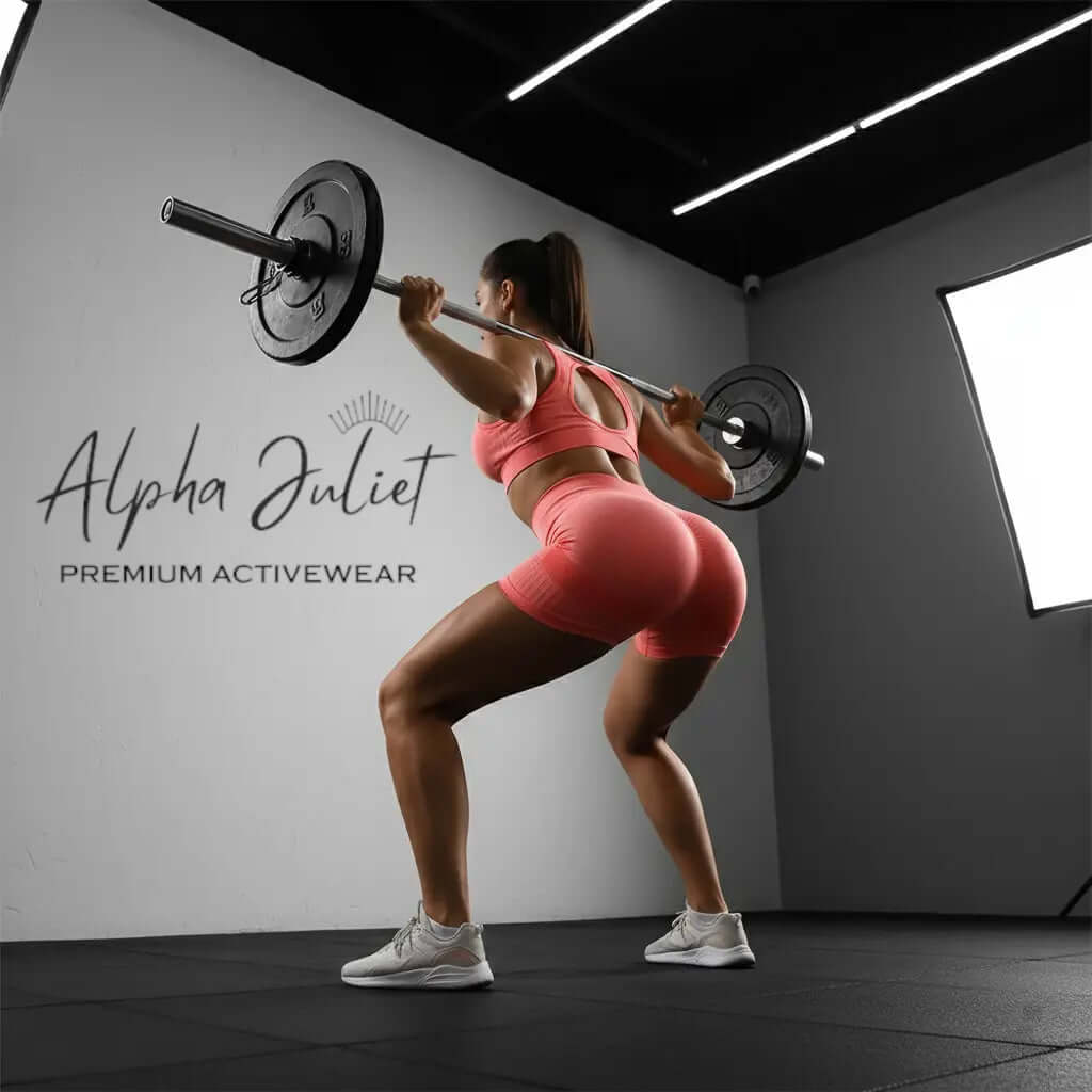 Women’s Seamless Activewear Set – Sports Bra & High Waist Shorts (Scrunch Butt Design) ALPHA JULIET